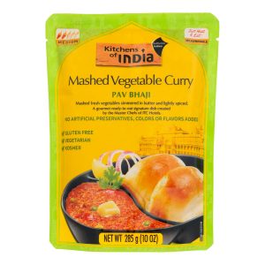 Kitchen Of India Dinner - Mashed Vegetable Curry - Pav Bhaji - 10 oz - case of 6