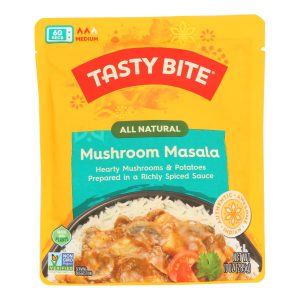 Tasty Bite Entree - Indian Cuisine - Mushroom Masala - 10 oz - case of 6