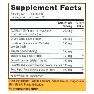 Nature's Secret Urinary Cleans and Flush with Cranberry Extract - 60 Capsules