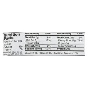 No Cow Bar Protein Bar - Case of 12 - 2.12 OZ
