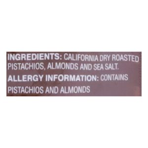 Nichols Farms - Pistachio Almond Mix Roasted Salted - Case of 12-8 Ounce