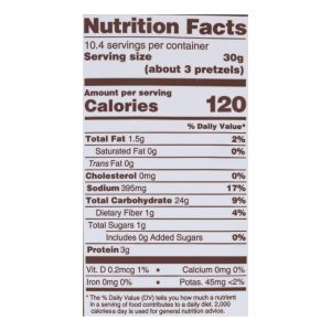 Unique Pretzels - Pretzel Splits - Original - Case of 12 - 11 oz.