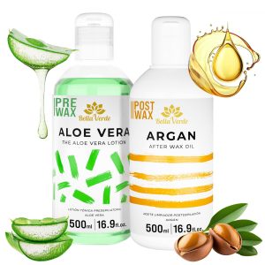 Bella Verde Pre and Post Waxing Care   Home Kit for Women and Men   Pack of 2 Pre & Post Wax Spray   Care for Brazilian Body Legs Eyebrows Face Lips Armpits