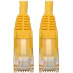Eaton Tripp Lite Series Cat6 Gigabit Snagless Molded (UTP) Ethernet Cable (RJ45 M/M), PoE, Yellow, 6-in. (15.24 cm)