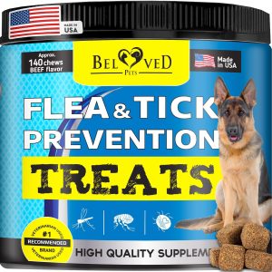 Flea and Tick Prevention Chewable Pills for Dogs and Cats   Revolution Oral Flea Treatment for Pets   Pest Control & Natural Defense   Chewables Small Tablets Made in USA (Beef)