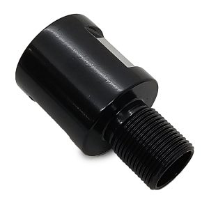1 2 28 Male to 5 8 24 Female Adapter Enhancement Device Steel CNC Machined Black