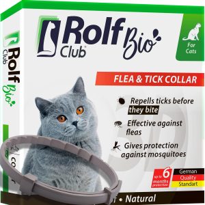 Natural Flea & Tick Collar for Cats   6 Months Control of Best Prevention & Safe Treatment   Anti Fleas and Ticks Essential Oil Repellent (1 Pack)